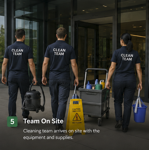 Team on site